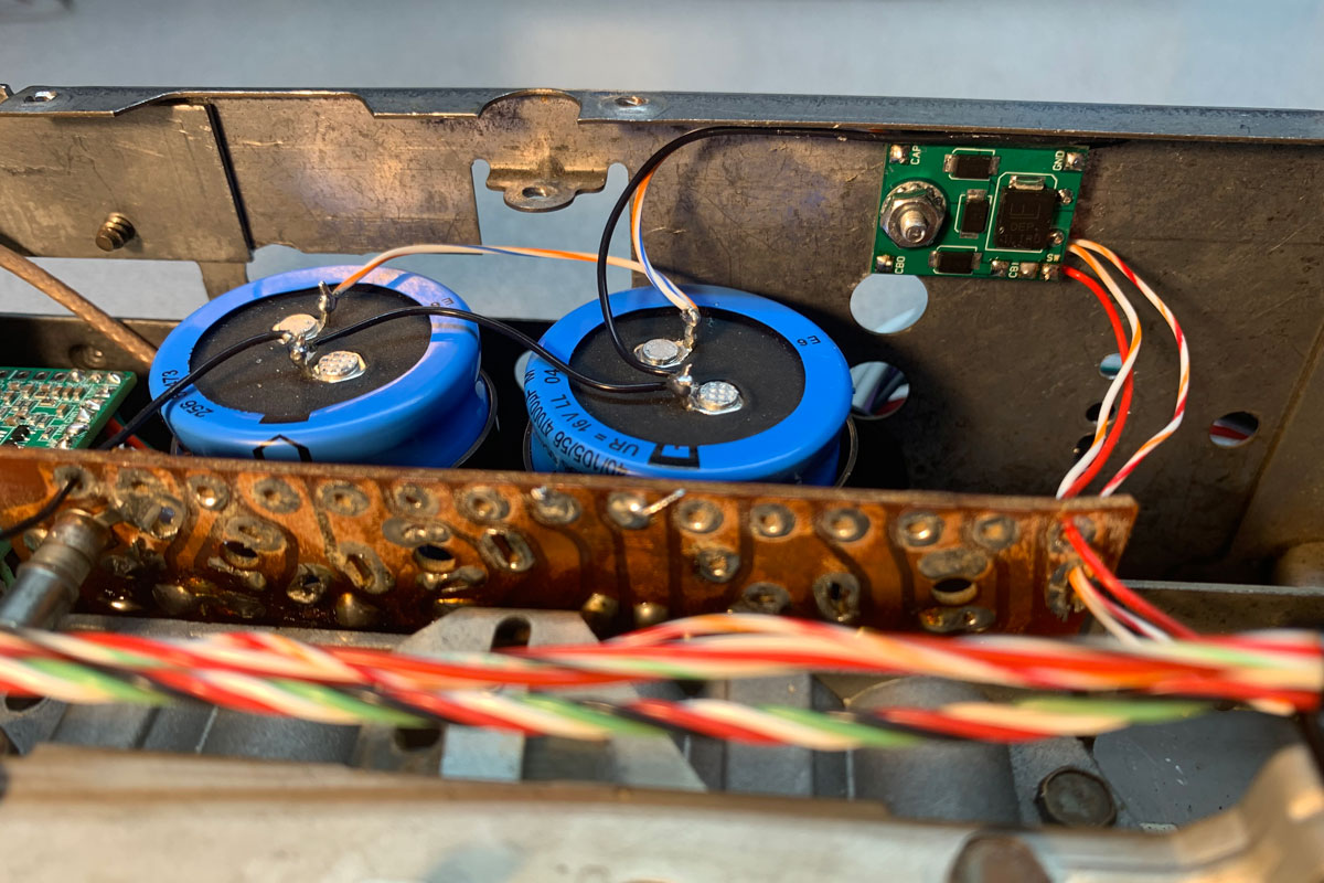 BUC-1 circuit board and the required continuous service capacitors