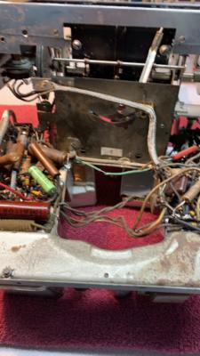 Note the cracked insulation on green wire